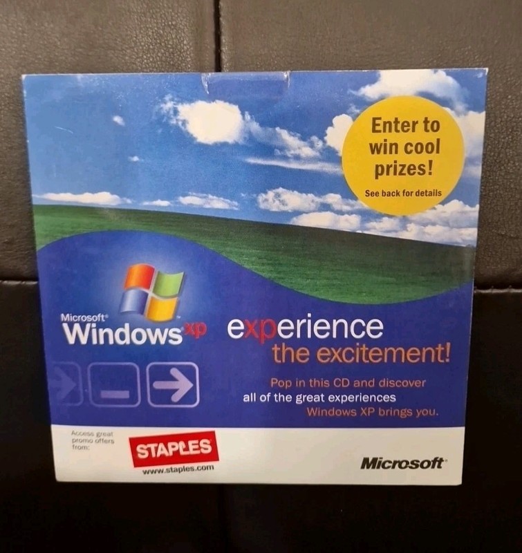 Microsoft Windows XP Experience The Excitement! PC CD-ROM 2001 for Windows 95/98