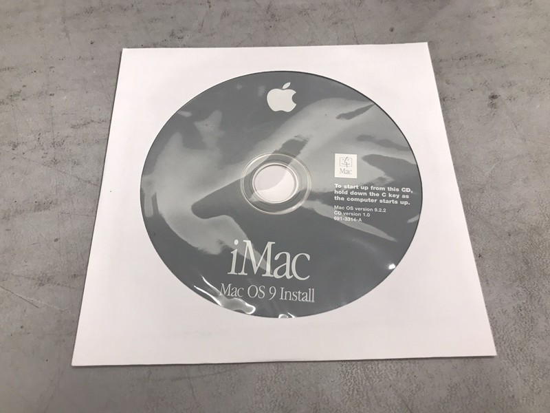 iMac Mac OS 9 Install CD Disc Version 9.2.2 2002