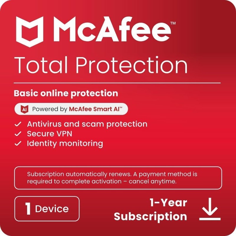 McAfee+ Premium (PC, Android, IOS) (Individual, 1 Year) – McAfee Key