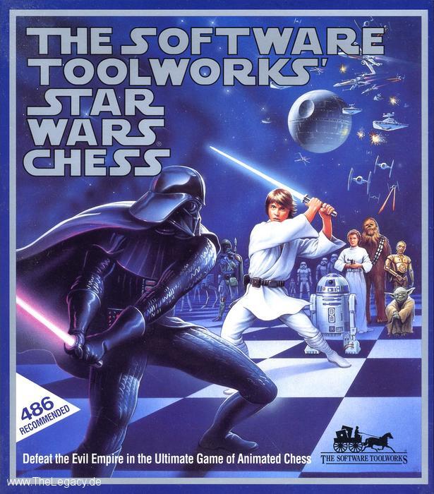 Star Wars Chess PC CD classic sci-fi movie themed animated empire board game!