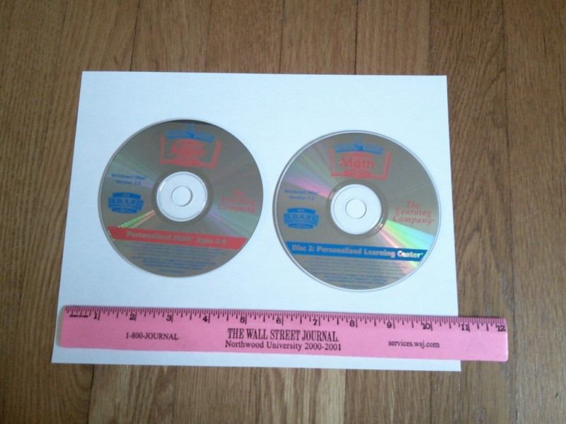 Reader Rabbit Personalized Math Ages 6-9 The Learning Company 2 discs gallery