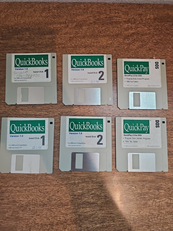 Quickbooks and Quickpay 1992 Version 1.0 With Floppy Disk See Description gallery