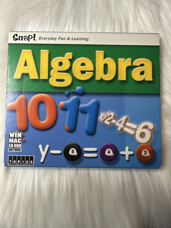 Snap Algebra Cd Ages 11–15 Dual Platform Mac Pc Cd Rom GA