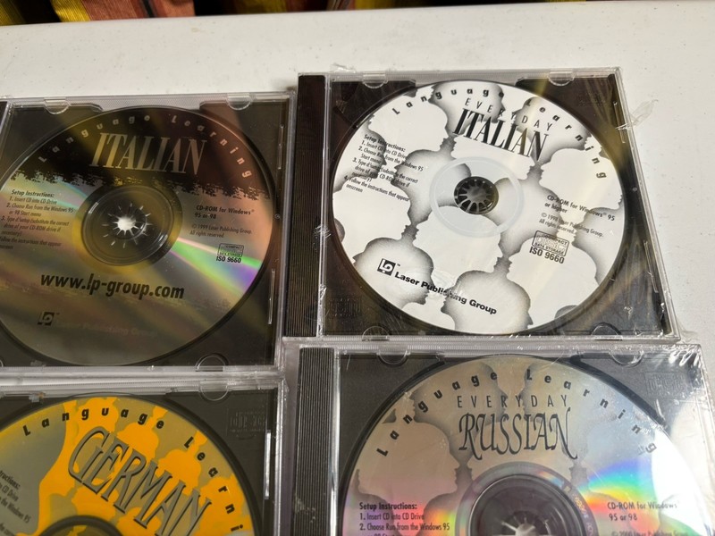 LOT Language Learning CDs Windows 95 98 Russian German Italian Italian Cantonese gallery