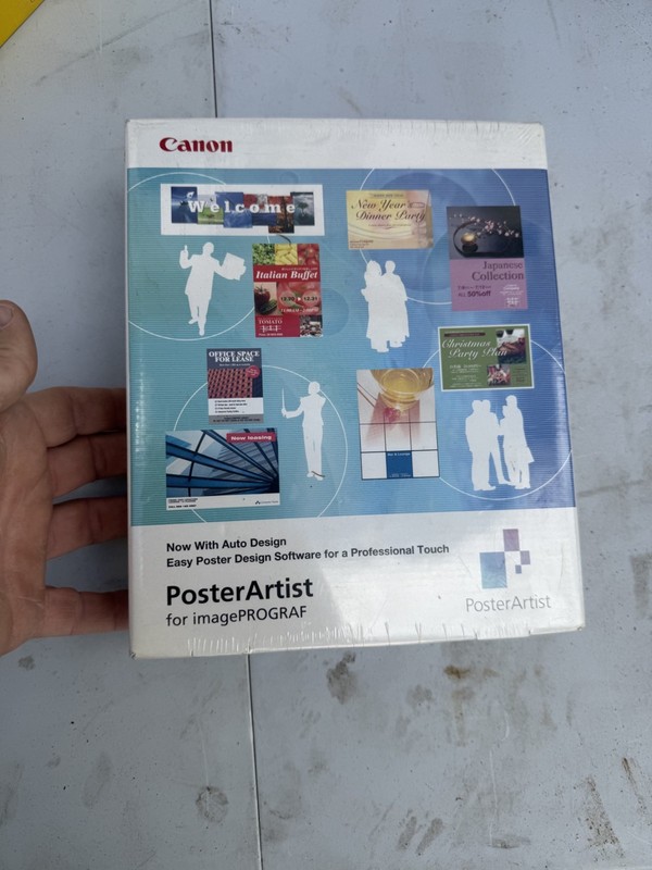 sealed new Canon PosterArtist Software DVD (7025A039AA) rb5