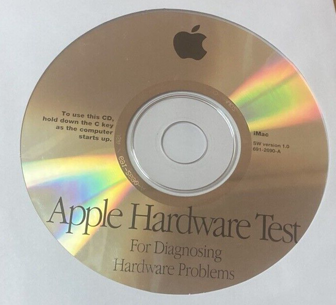 Apple Hardware Test Software CD Disc for iMac SW Version 1.0