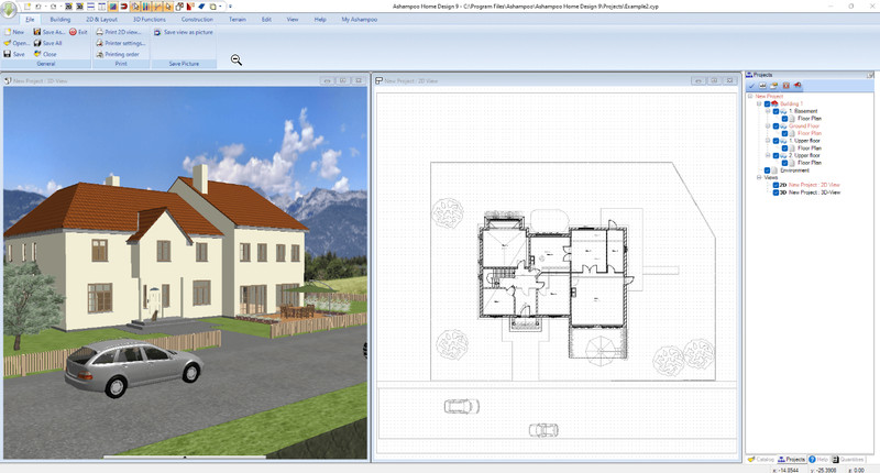 Ashampoo 3D CAD Architecture 11 - Plan your house on your PC - Extended catalogs gallery