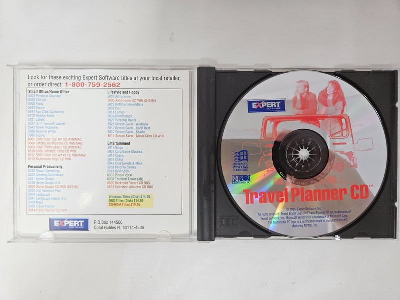 Expert Software - Travel Planner - PC CD-ROM 1995 gallery