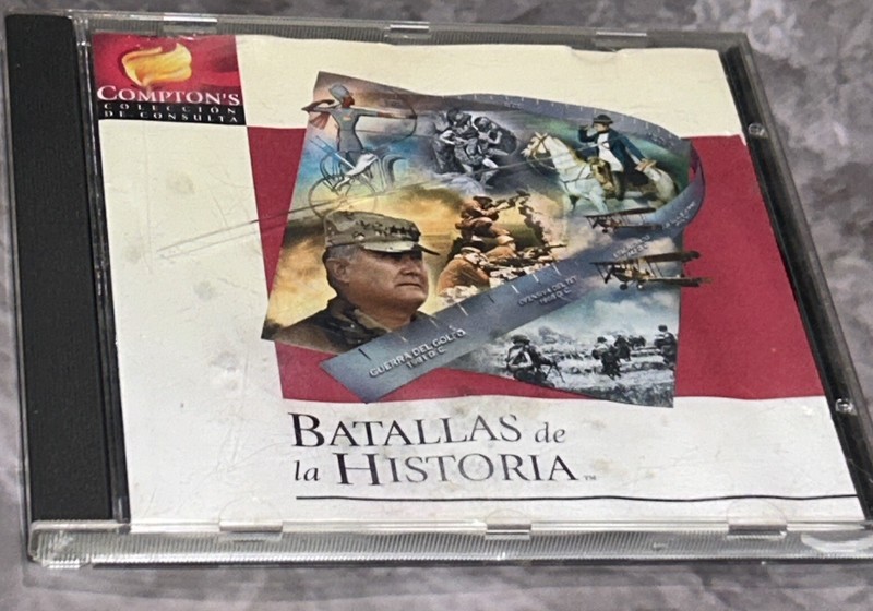 Comptons Batallas De La Historia 1997 PC Computer Software Spanish Espanol Rare