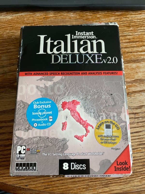 Instant Immersion Italian Deluxe v2.0 8 Disc 300 Hours