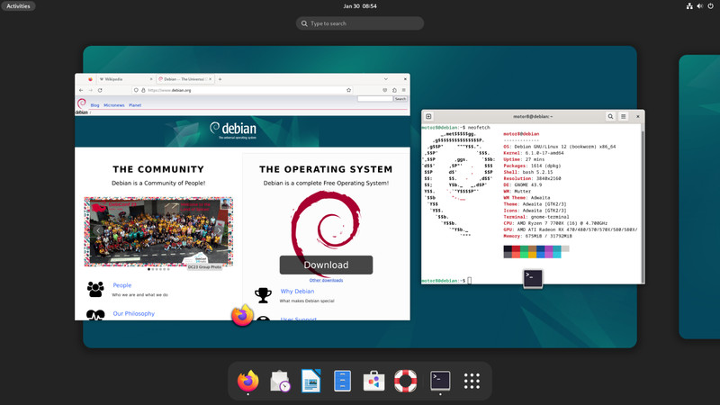 Debian 13 Trixie Linux 64-bit Bootable Live Install DVD NEW USA Seller gallery
