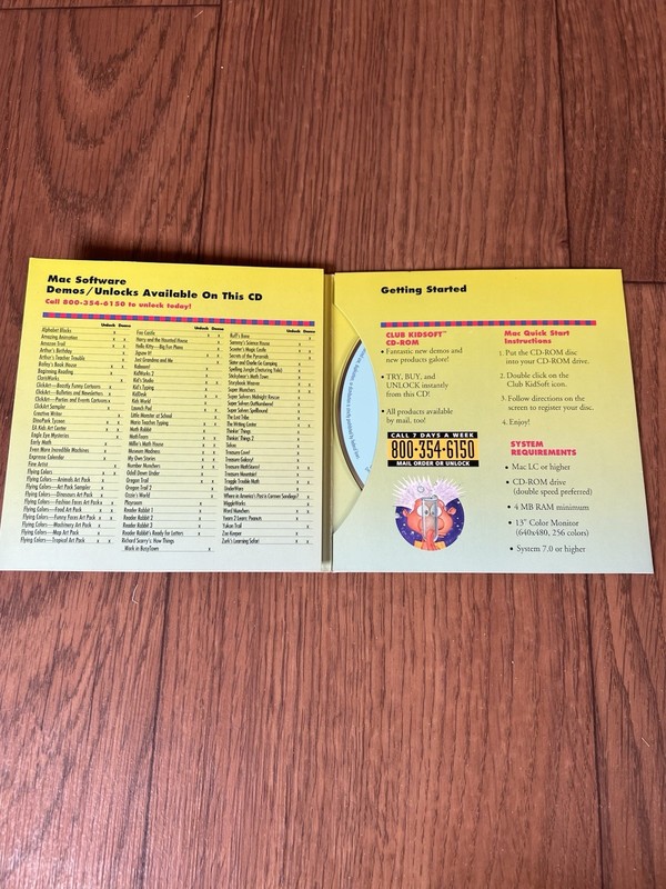 Vintage Club Kidsoft software catalog CD-ROMs 1995 vol 3 issue 1 gallery