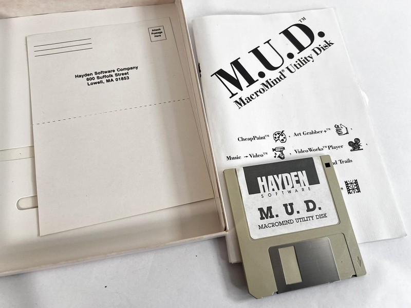 Vintage M.U.D. MacroMind Utility Disk Apple Macintosh Hayden Software 3.5 Floppy gallery