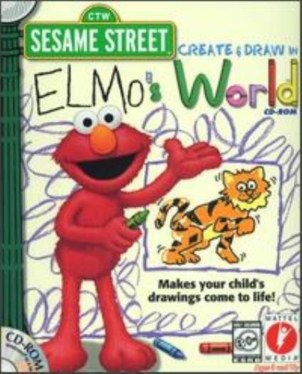 Sesame Street: Create & Draw in Elmo’s World PC CD creative artist drawing game!
