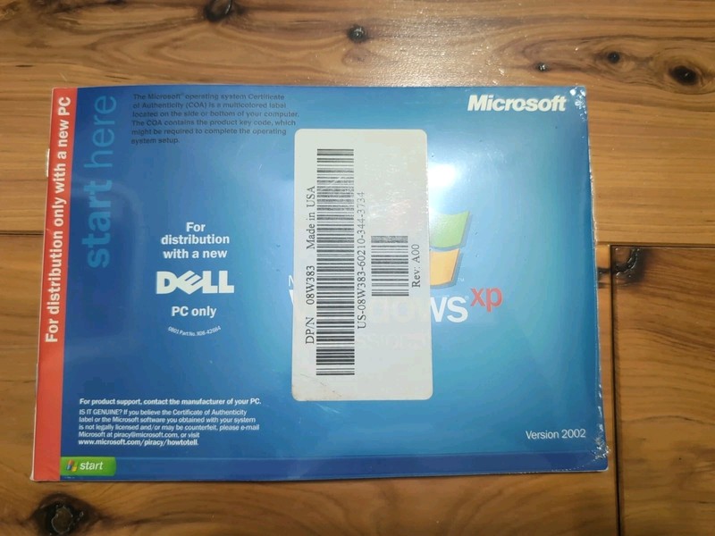 New Sealed Windows XP Professional PC CD ROM 2002 With Sp1