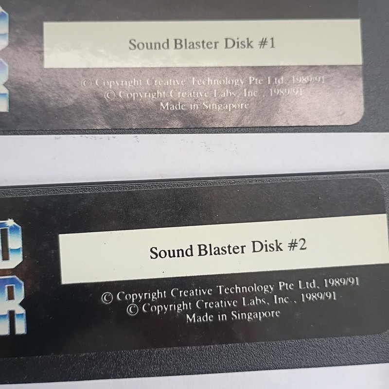 Sound Blaster Software 5.25” Floppy Disk 1989/91 Set Of 4 Disk Vintage gallery