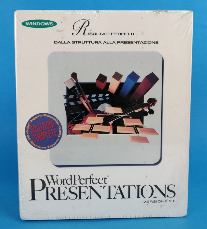 WORD PERFECT PRESENTATIONS VERSION 2.0 – SOFTWARE – IN ITALIAN – SEALED