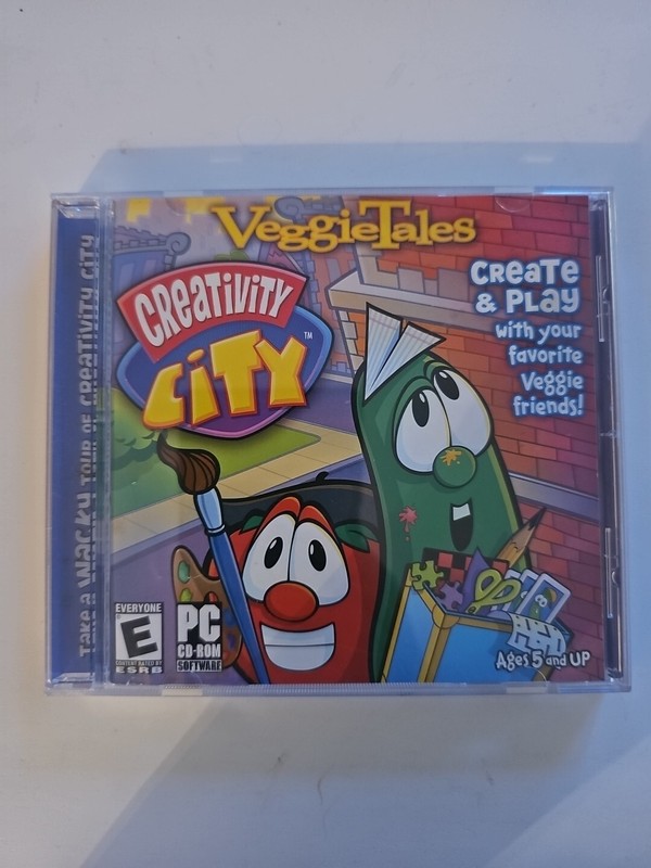 VeggieTales: Creativity City (PC, 2003) Ages 5 & Up – Games & Picture Maker Kids
