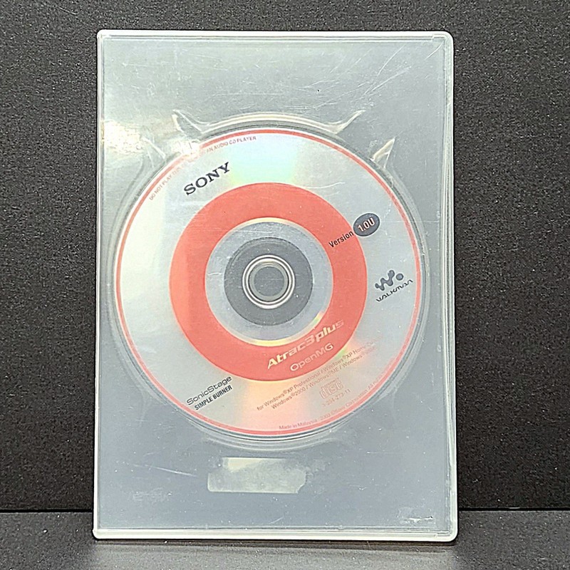 VTG Sony Walkman SonicStage Atrac3plus Simple Burner Version 1.0U CD-ROM CDs MP3 gallery