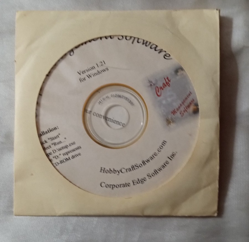 Craft Management Software Version 1.21 for Windows Corporate Edge Software Inc