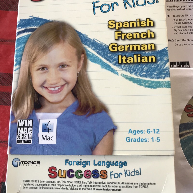 Foreign Language Success Kids 6-12 CD ROM 2008Win/Mac Spanish French German Ital gallery
