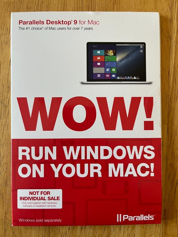 SEALED Parallels Desktop 9 for Mac FREE SHIP – Full Version – PDFM9L-OEM1CD-EN