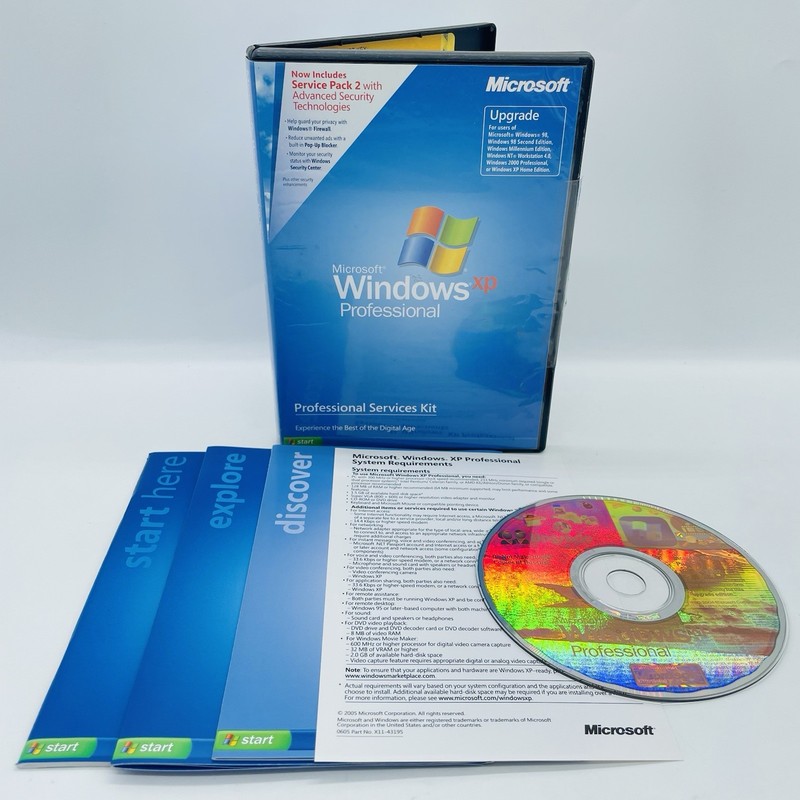 Microsoft Windows XP Professional Upgrade Version 2002 SP2 CIB w/ Product Key