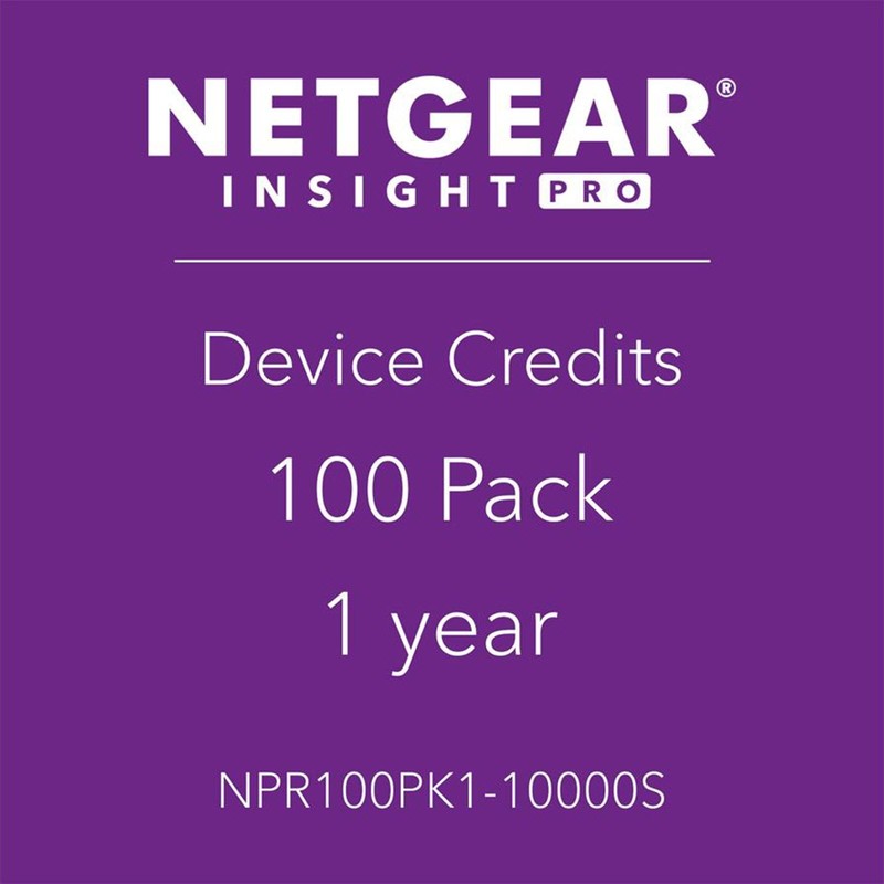 *NEW* NETGEAR NPR100PK1 Insight Pro Subscription License 100 Devices 1 Year