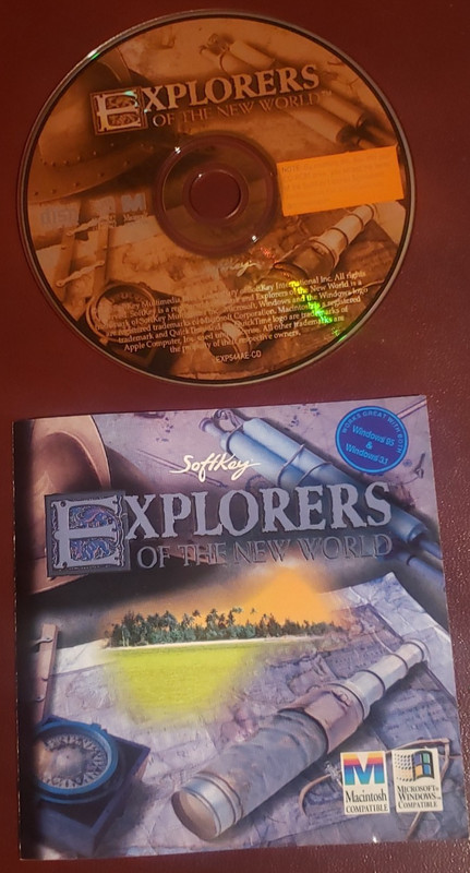 Explorers of the New World ~ CD-Rom Mac and Windows ~ 1995   (Disc Only-No Case)