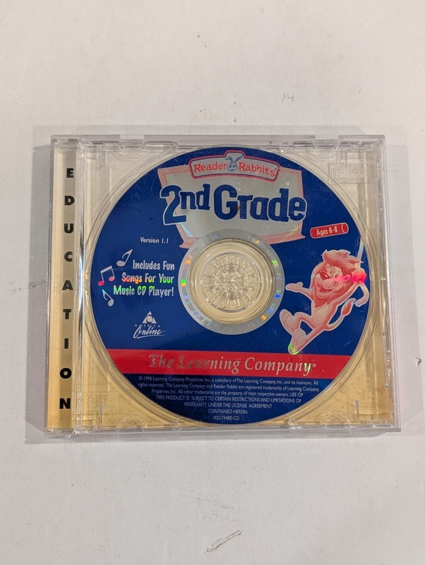 Reader Rabbit 2nd Grade PC CD-ROM | Ages 6-8, Kids Learning, Reading, Writing