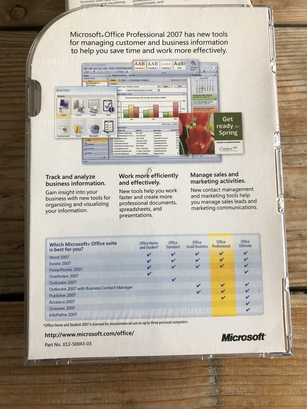 Microsoft Office Professional 2007, Retail, Englisch mit MwSt Rechnung gallery