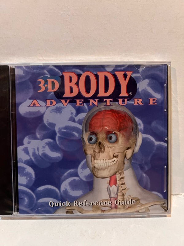 3D Body Adventure PC MAC CD learn anatomy heart brain bones eyes blood game! 3-D