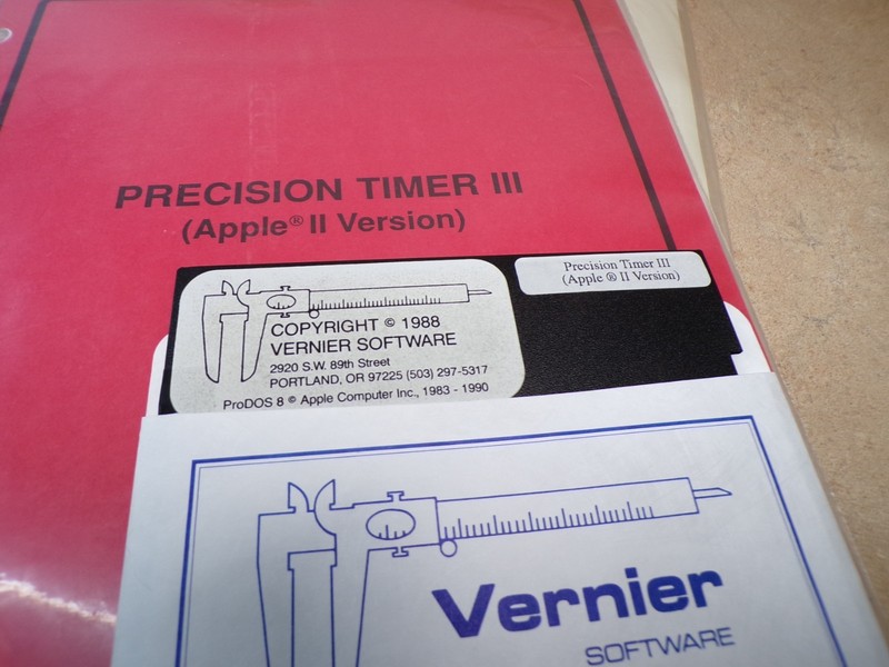 Software for Macintosh Vernier Lab-Pro Precision Timer III MPLI Apple 5-1/4 Disc gallery