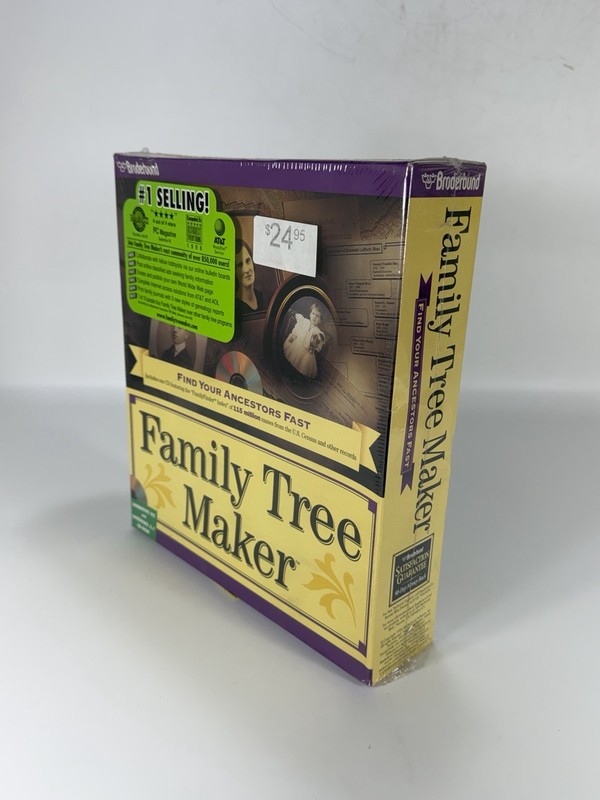 1996 Broderbund Family Tree Maker CD-ROM Software for Windows 95 & Windows 3.1 gallery