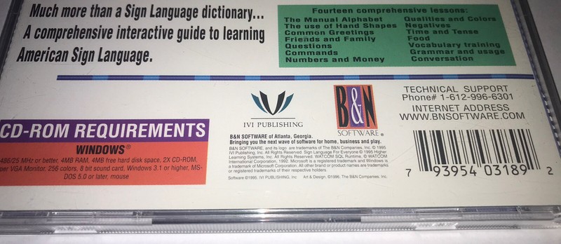 Sign Language For Everyone Pc Cd 1996 gallery