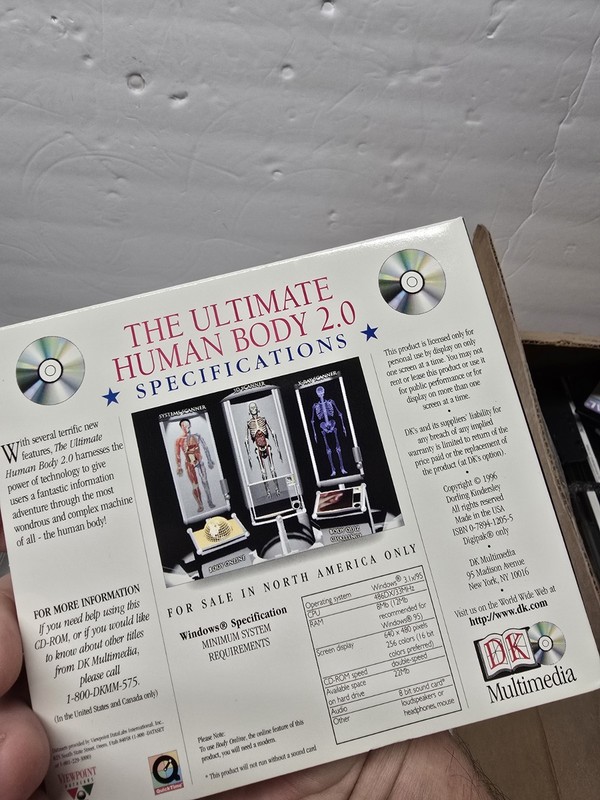 The Ultimate Human Body 2.0 PC CD-ROM B368, Vintage PC Game Software 1996 gallery