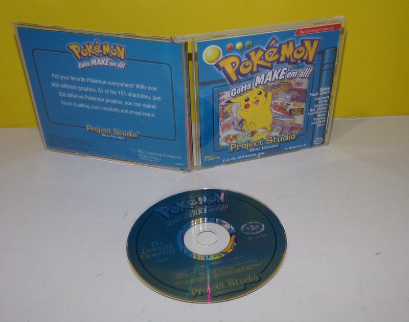 Pokemon Project Studio CD Gotta Make ’em All Blue Version The Learning Company