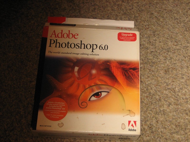 Adobe Photoshop 6.0 Upgrade, Manual, Disc & 1 Serial Number FOR MACINTOSH gallery