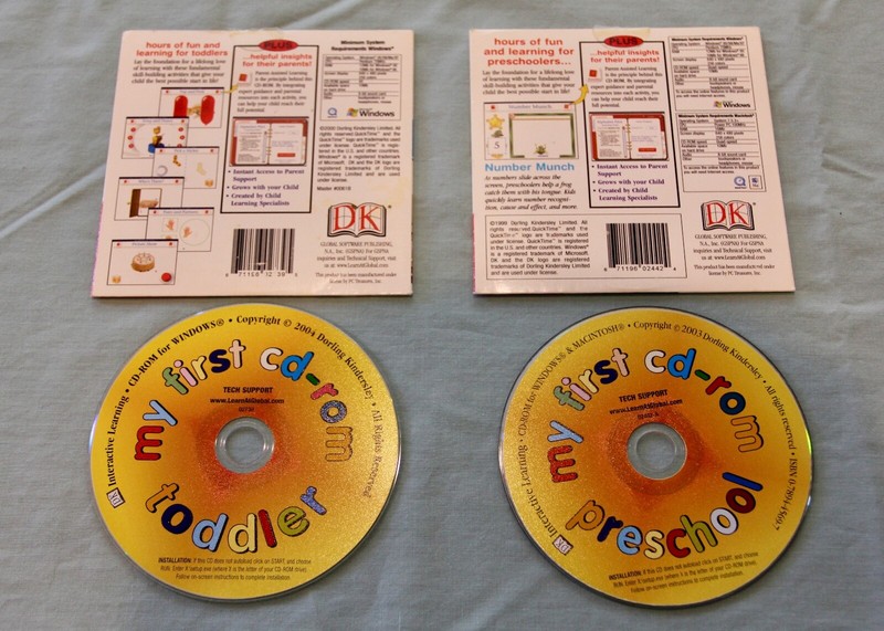 2 DK MY FIRST CD-ROMs LOT PC/Windows Toddler & Preschool gallery