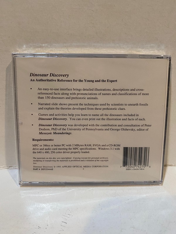 dinosaur discovery multimedia pc gallery