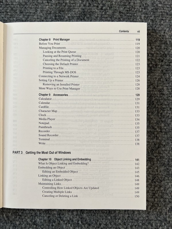 MICROSOFT WINDOWS 3.1 User's Guide Book (Vintage, 1993) gallery