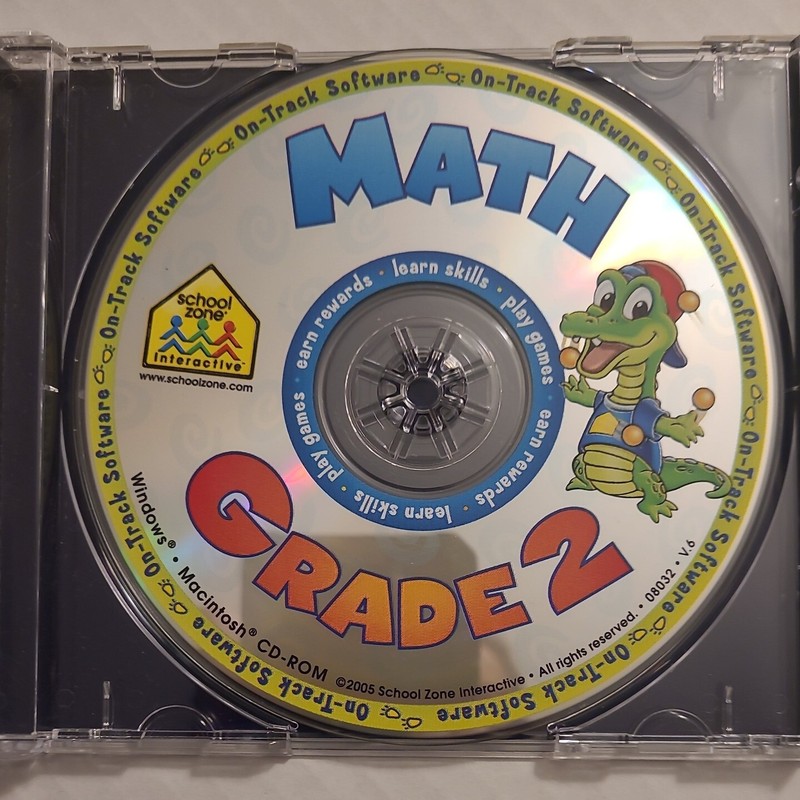 School Zone Grade 2 Math "On Track Software" CD (Windows & Mac compatible) gallery