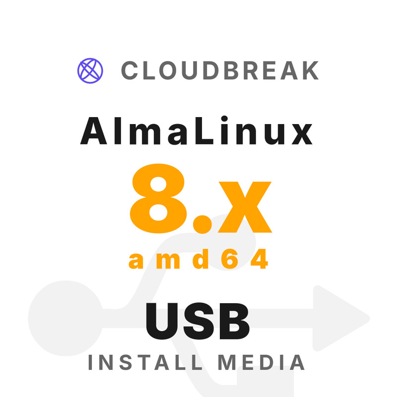 AlmaLinux 8.x amd64 Bootable/Live Install USB NEW
