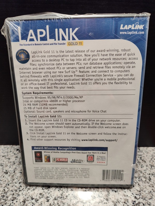 LAPLINK GOLD 11. Host/Remote For File Transfer. New & Sealed. gallery