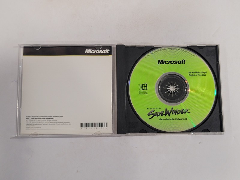Microsoft SideWinder Getting Started Game Controller Software 3.0 CD-ROM PC 1998 gallery