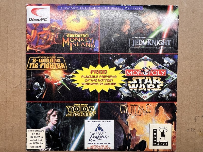 LucasArts Hasbro Entertainment Demo Sampler PC CD-ROM Promo DOS/Win 95
