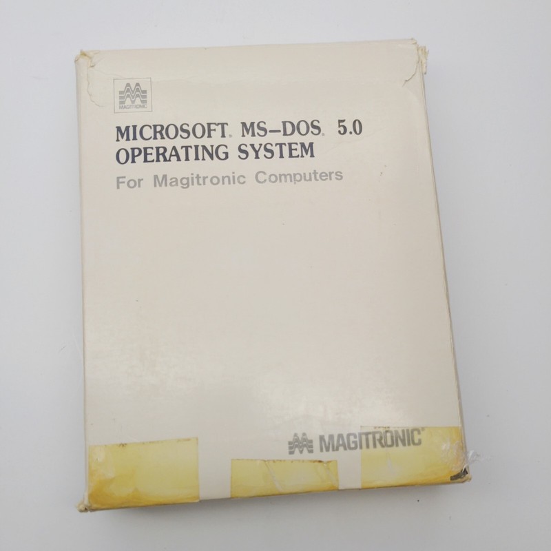 Vtg OEM Microsoft MS-DOS 5 Operating System 5.25″ Floppy Disks 1991 Magitronic