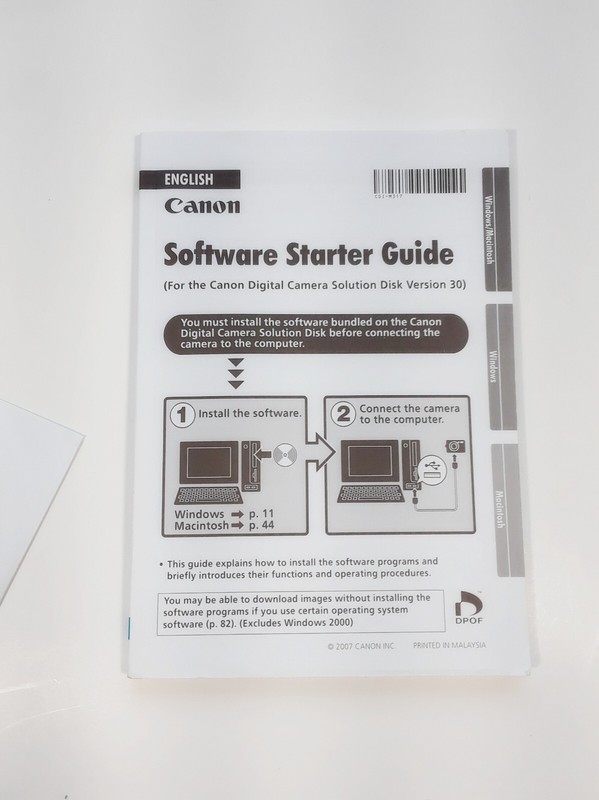 Canon Digital Camera Solution Disk Ver 30.0 – Windows & Mac - Software + Guide gallery