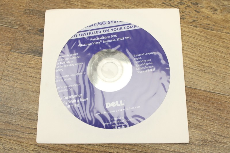 Dell 2008 Microsoft Windows Vista Business 32Bit SP1 Reinstallation DVD
