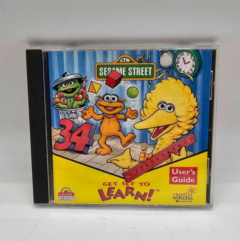 Sesame Street PC CD-ROM: Get Set to Learn Preschool Kids Educational